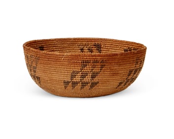 A Central California basketry bowl