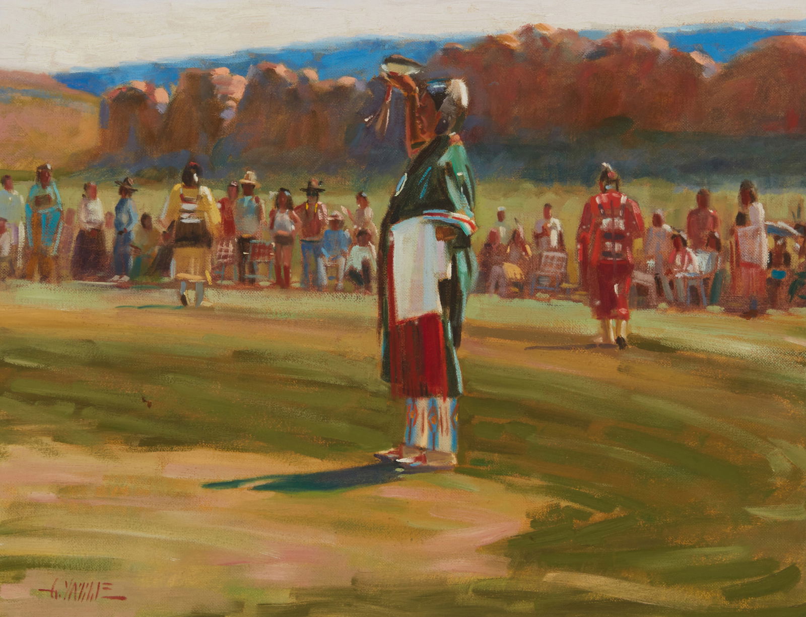 Gary Yazzie (b. 1946, Navajo/Dine), "Emerald Dancer" (1 of 6)