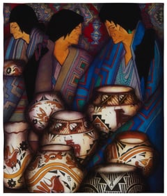 Amado Maurilio Pena (b. 1943, Pascua Yaqui), "Las Bonitas" from the "Mestizo Series," 2001