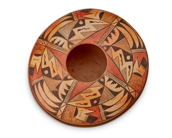 Ruth Paymella (1904-1989, Hopi-Tewa), A polychrome pottery seed jar, mid-20th century