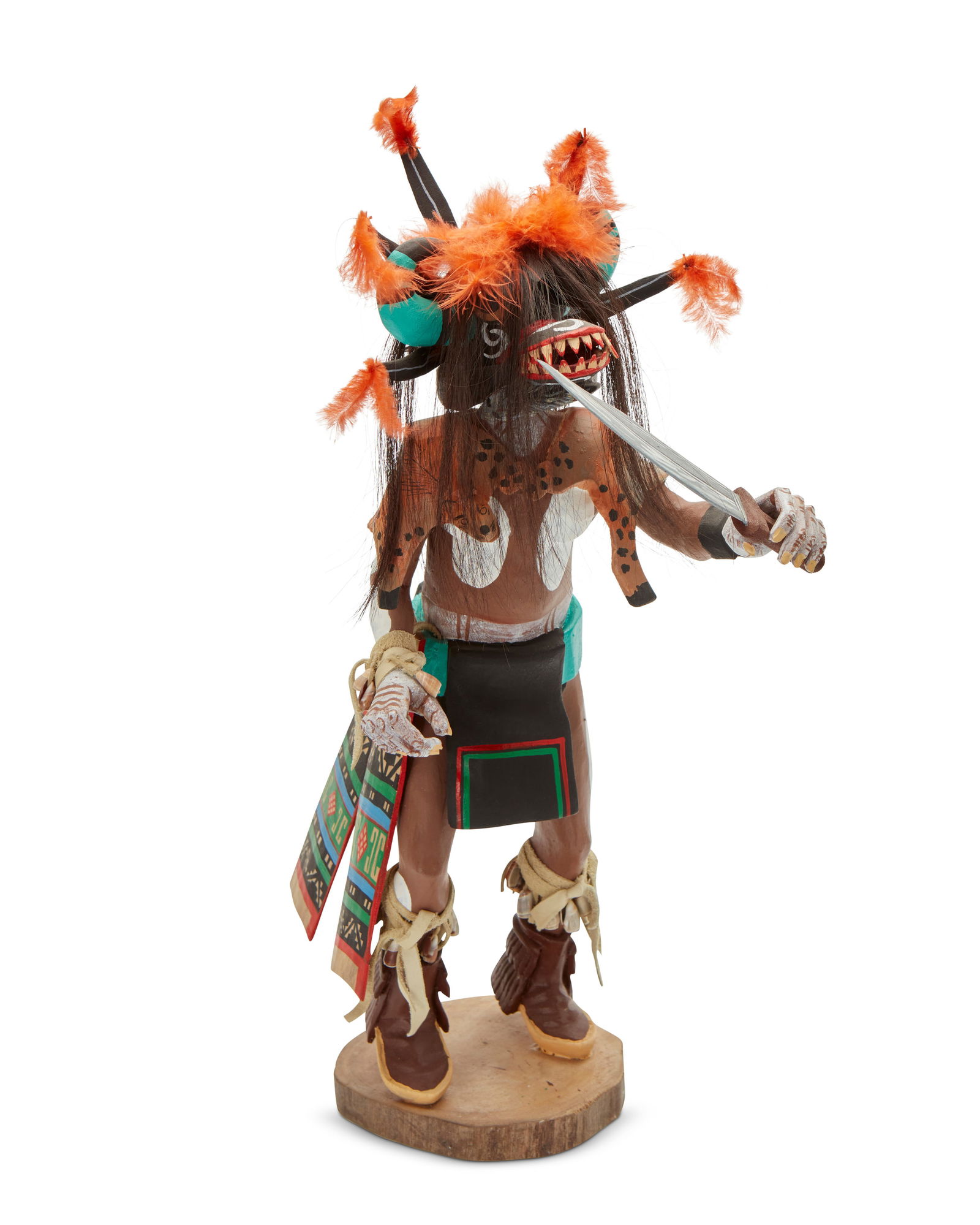 A Hopi "Mad Sone Eater" polychrome katsina figure (1 of 5)