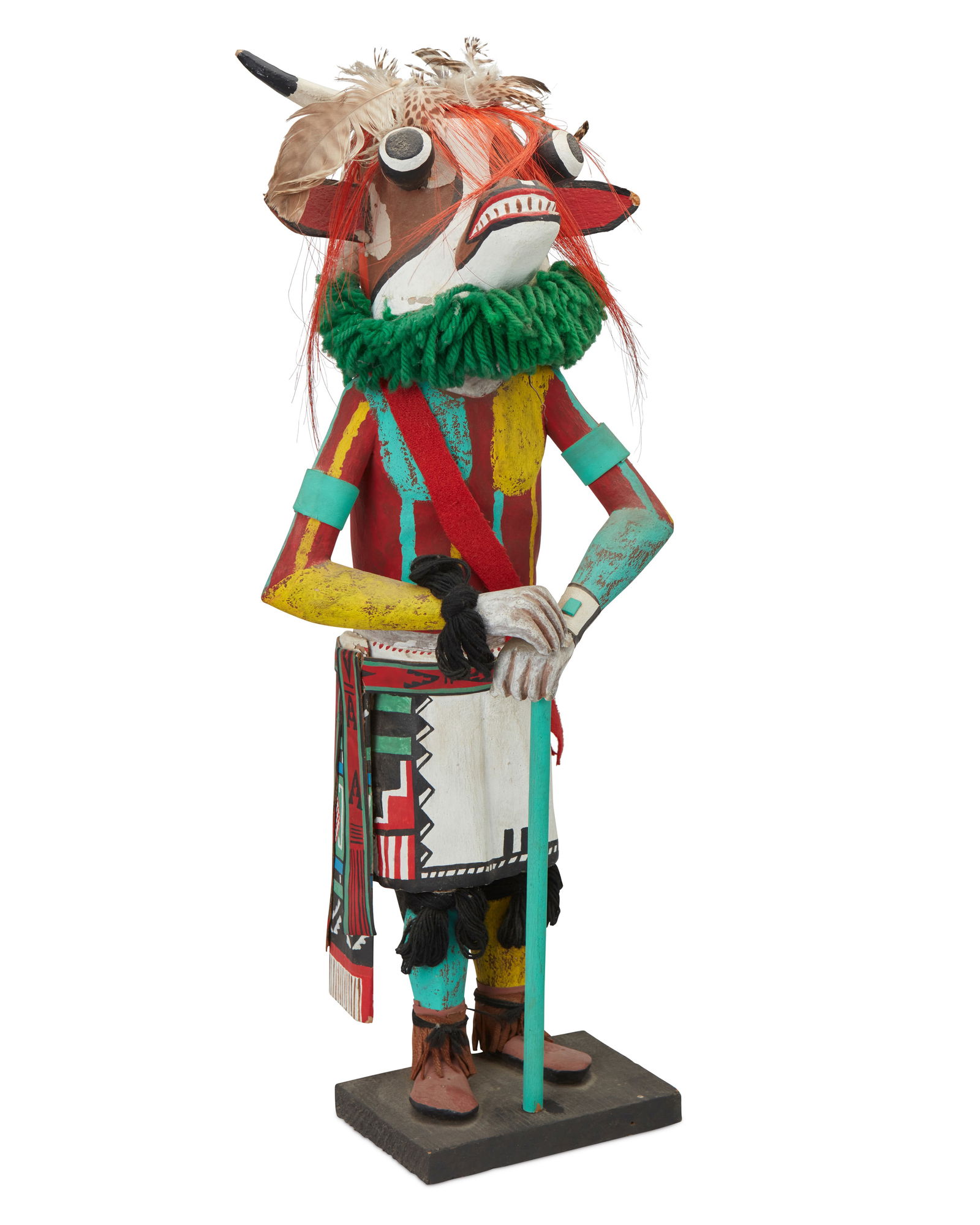 A Hopi polychrome ogre katsina figure (1 of 6)