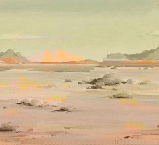 Clyde Forsythe (1885-1962), Desert landscape