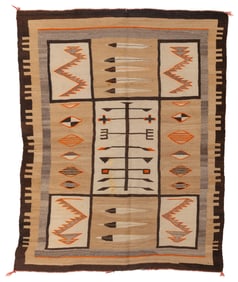 A Navajo pictorial rug