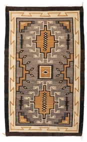A Navajo Two Grey Hills rug