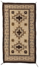 A Navajo Two Grey Hills rug