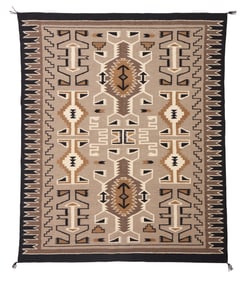 A Navajo Two Grey Hills rug