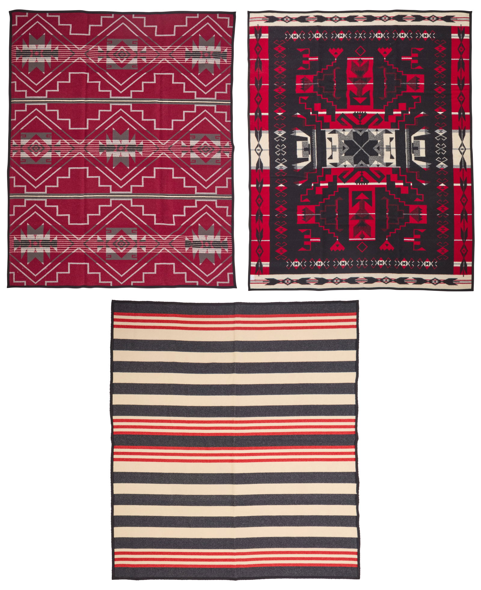 Three Southwest-style contemporary blankets including Pendleton (1 of 7)