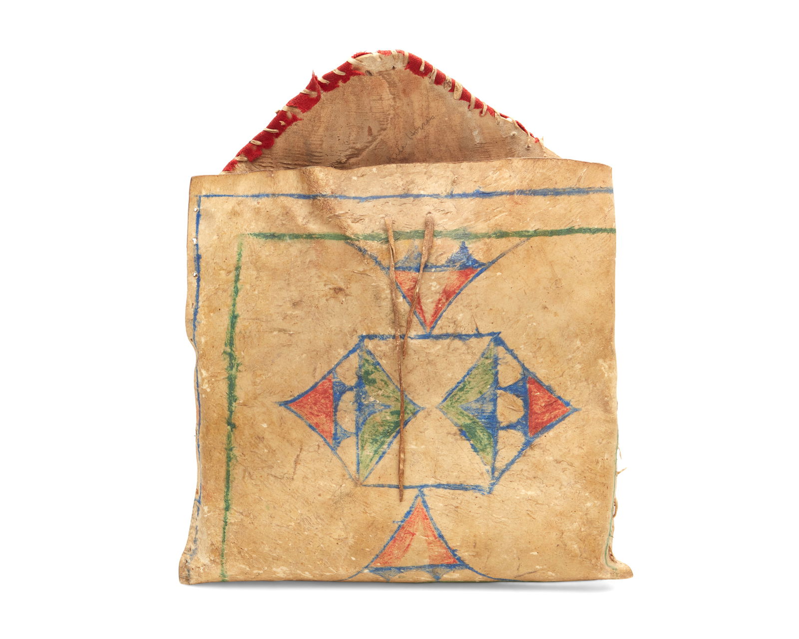 A Plains polychrome hide parfleche (1 of 8)