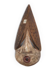 A Northwest Coast carved wood mask
