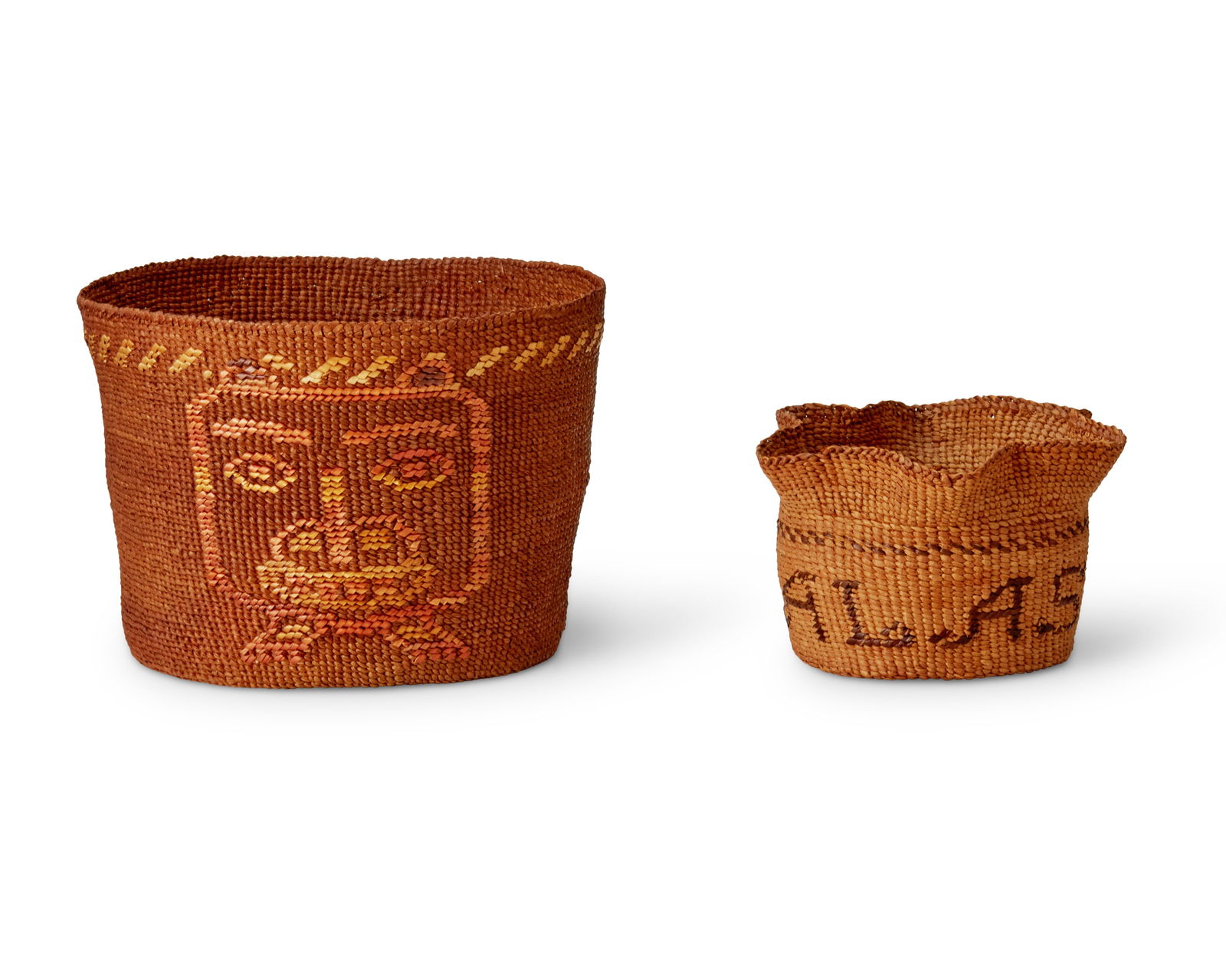 Two Northwest Coast basketry vessels (1 of 3)