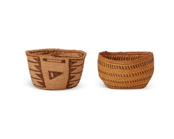Two Northwest Coast baskets