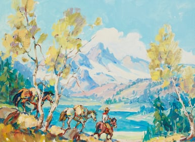 Marjorie Reed (1915-1996), "Packing in the Back Country"