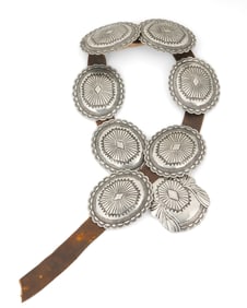 A Southwest-style concho belt
