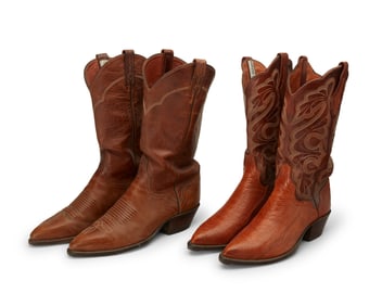 Two pairs of vintage El Dorado Western cowboy boots