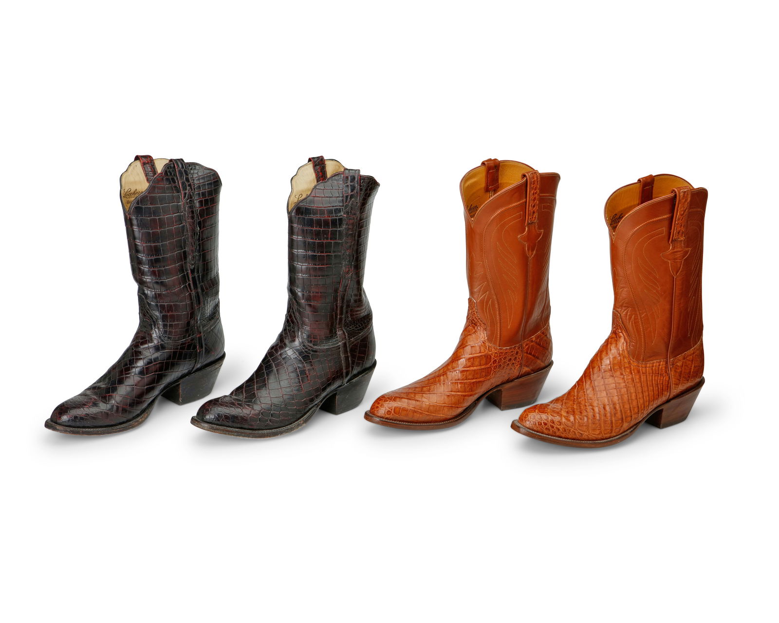 Two pairs of men's vintage Lucchese Classic vintage Western boots (1 of 7)