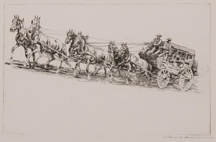 Edward Borein (1872-1945), "The Mud Wagon, No. 1"