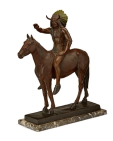 After Cyrus Dallin (1861-1944, American), "The Medicine Man," modeled 1899, cast 1992