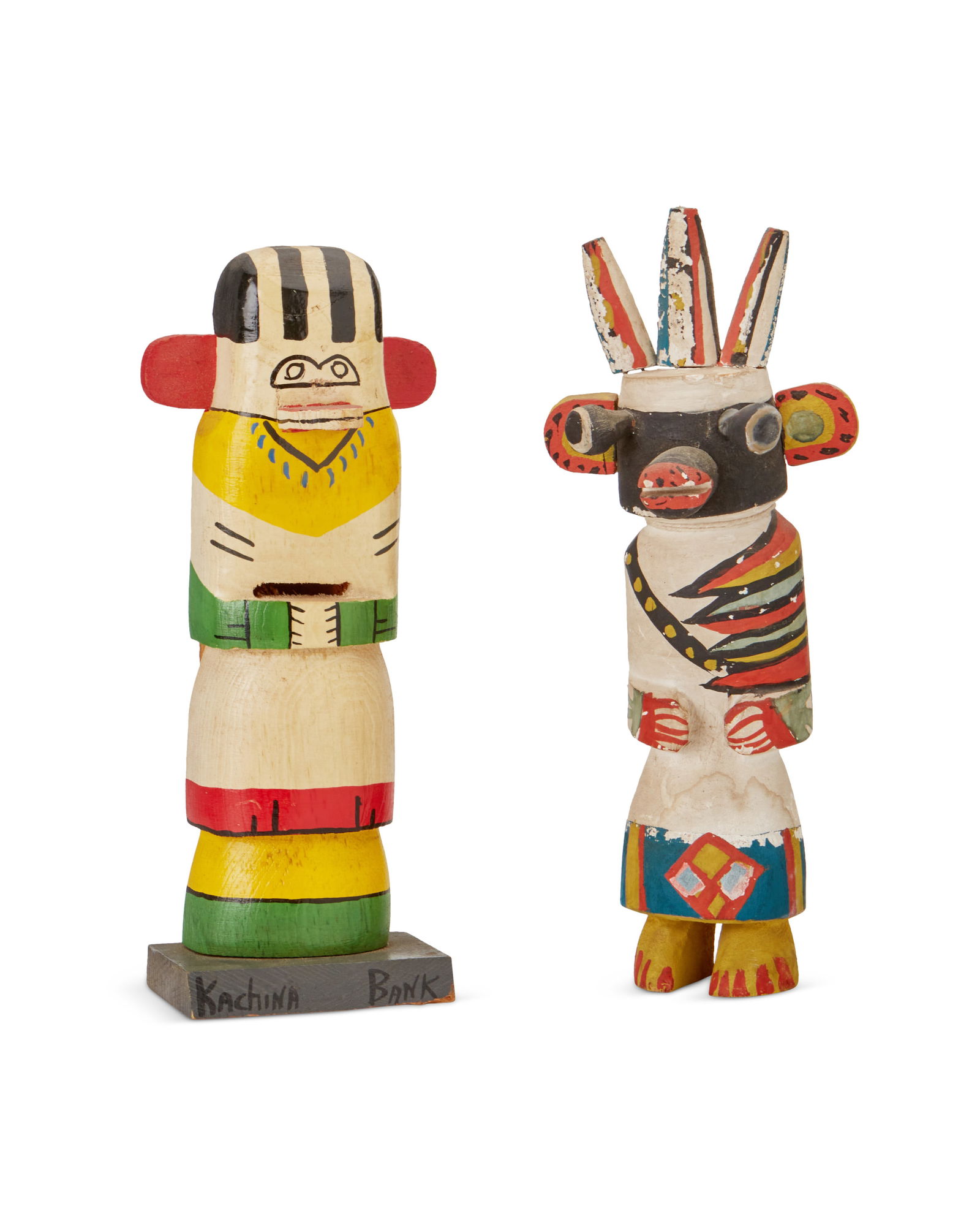 Two Hopi polychrome katsina figures (1 of 3)