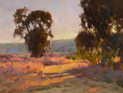 Mian Situ (b. 1953), Trees in a landscape: Mian Situ (b. 1953) Trees in a landscape Oil on canvas Signed lower left: Situ Mian 9" H x 12" W