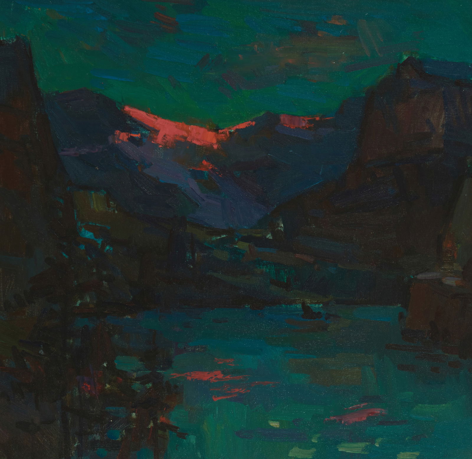 Patricia LeGrande (1941-2024), Mountainous landscape, circa 1974 (1 of 6)