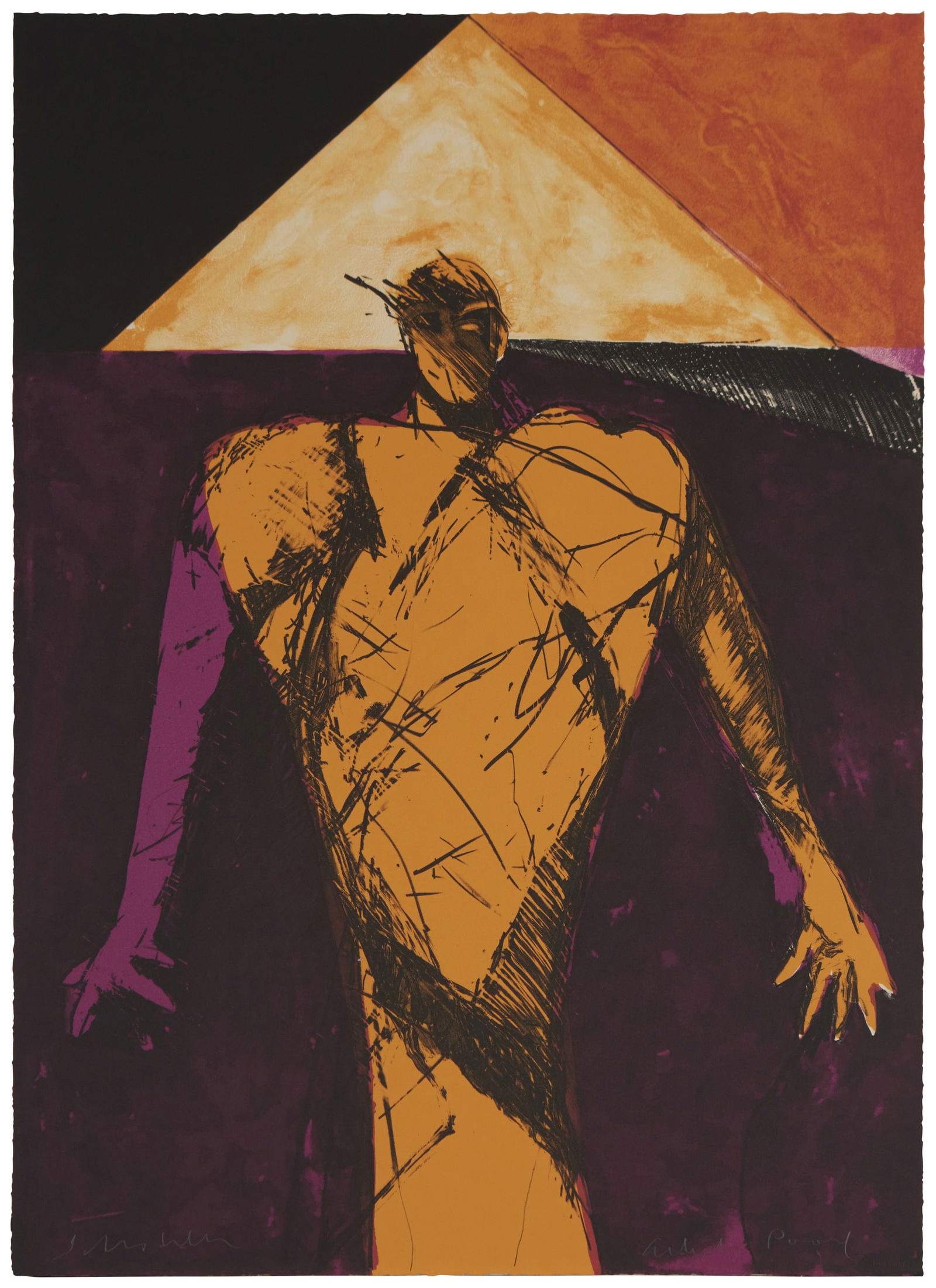 Fritz Scholder (1937-2005), Untitled, from the "Shaman Series" (1 of 5)