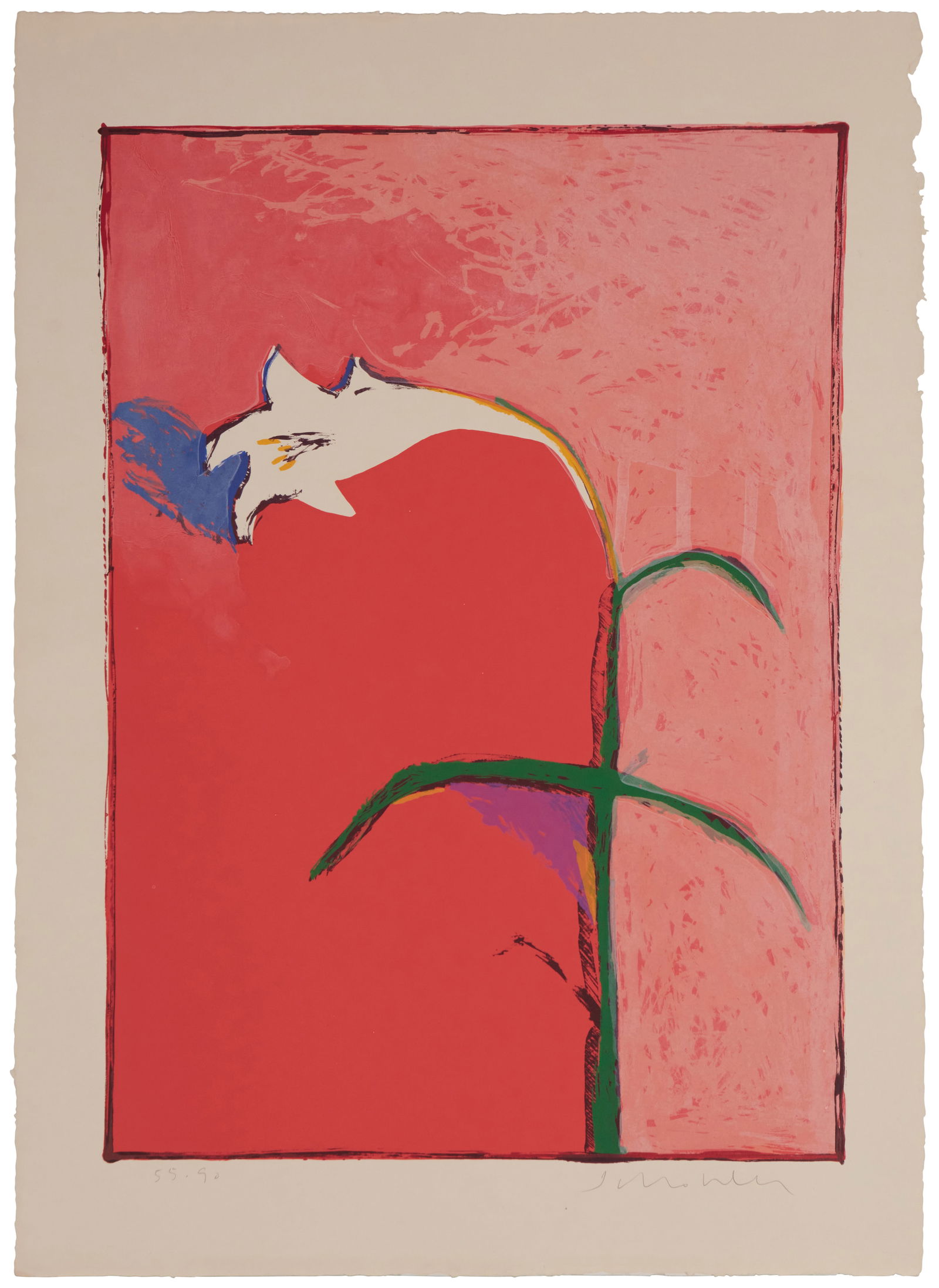 Fritz Scholder (1937-2005), "Lily," 1983 (1 of 5)