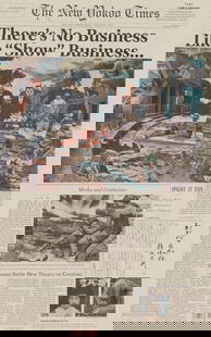 Tadanori Yokoo (b. 1936), "The New Yokoo Times," 2001: Tadanori Yokoo(b. 1936)"The New Yokoo Times," 2001Offset print in colors on paperFrom the edition of unknown sizeUnsigned; Roth Horowitz, New York, NY, pub.; 20-page mock newspaper with offs