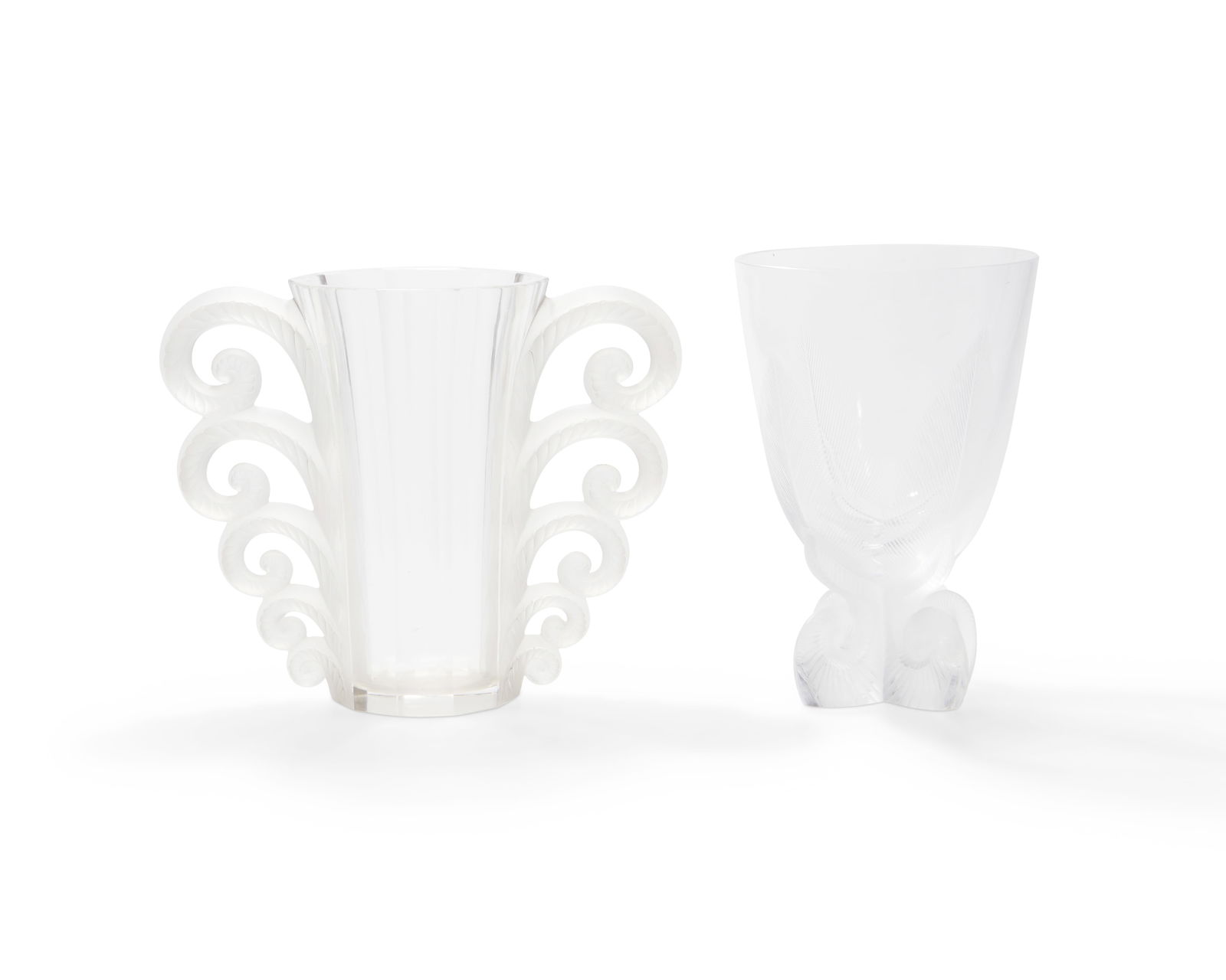 Two Lalique glass vases (1 of 3)