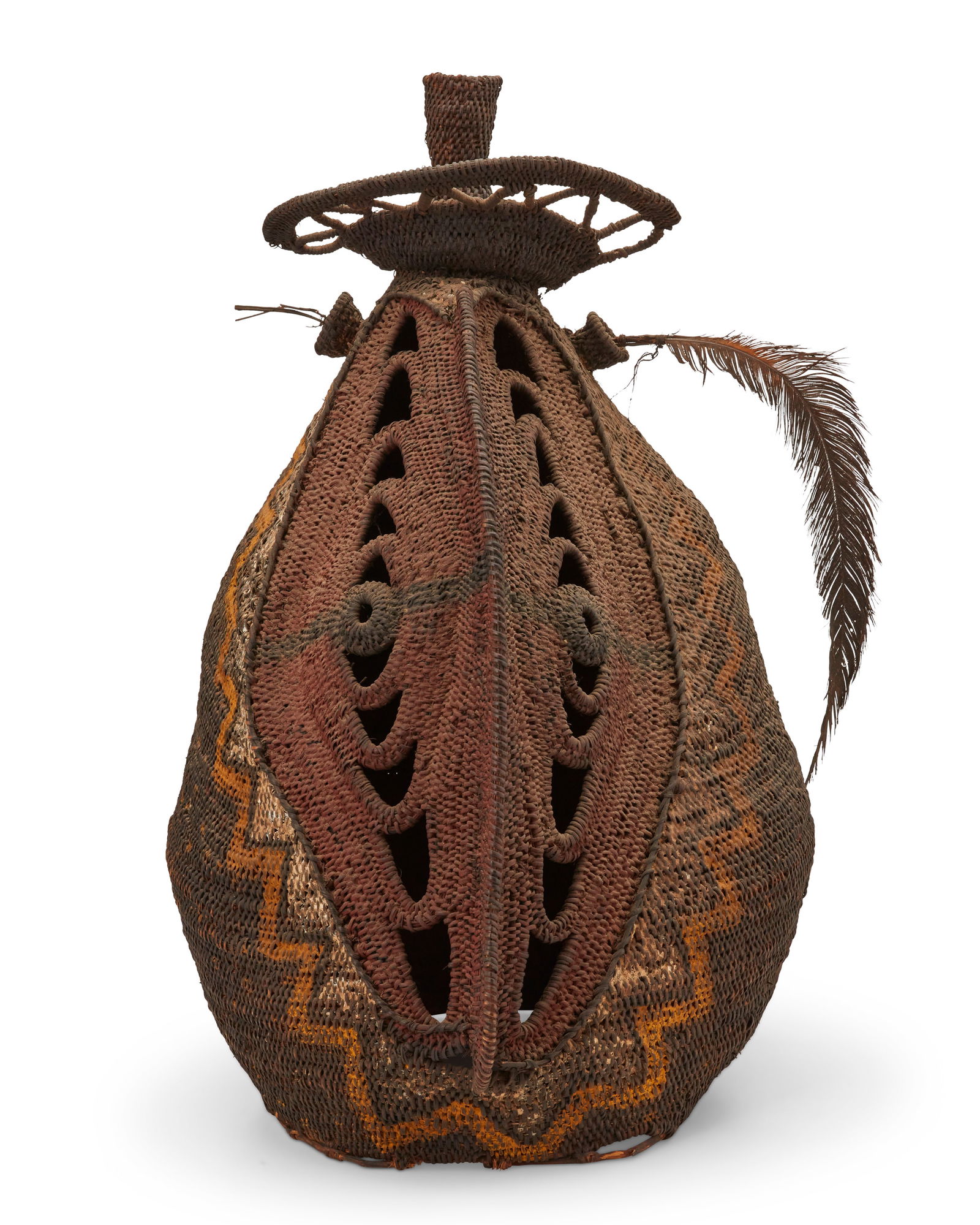 An Abelam "bapamini" yam mask, 20th Century; Sepik River region, Papua New Guinea (1 of 5)