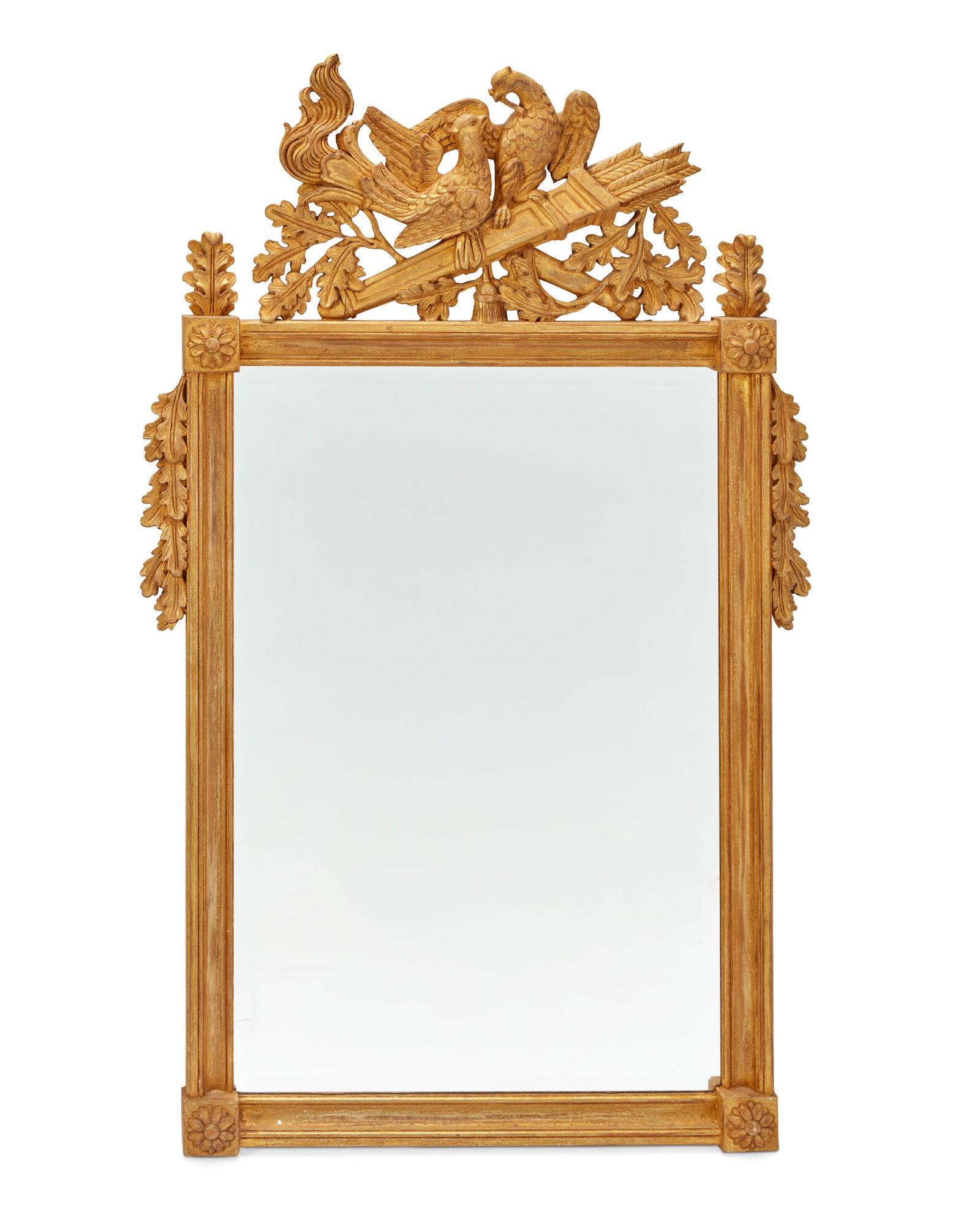 A Louis XVI-style giltwood mirror (1 of 7)