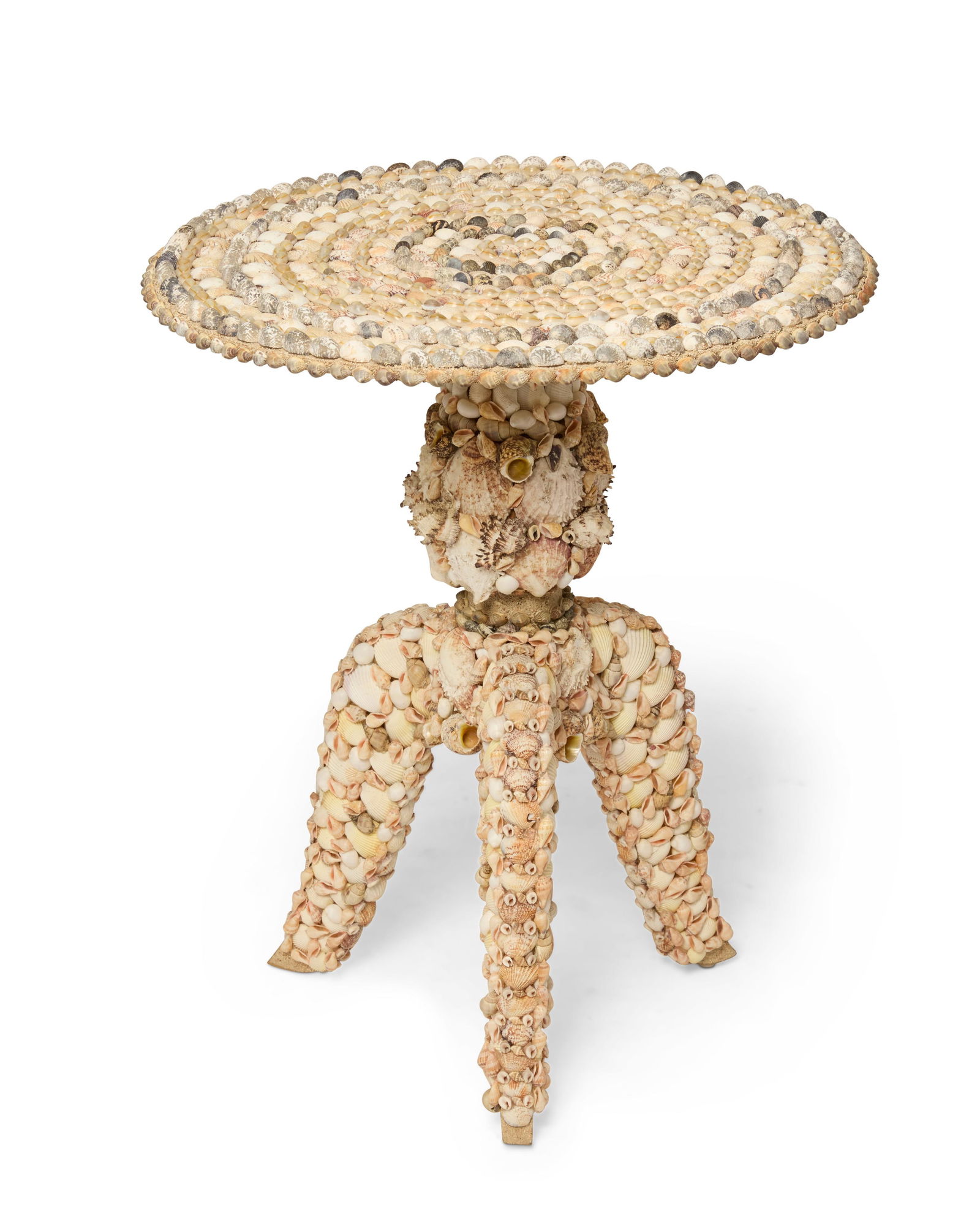 A Contemporary shell-encrusted occasional table (1 of 6)