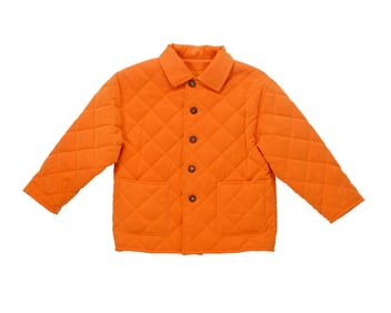 Hermes: A Child's Orange Quilted Jacket