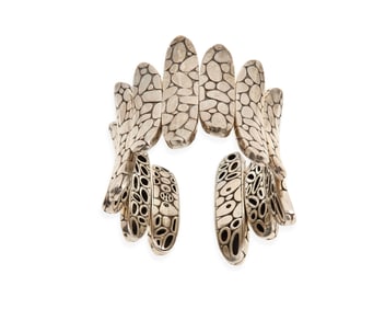 John Hardy: A Sterling Silver Kali Cuff Bracelet