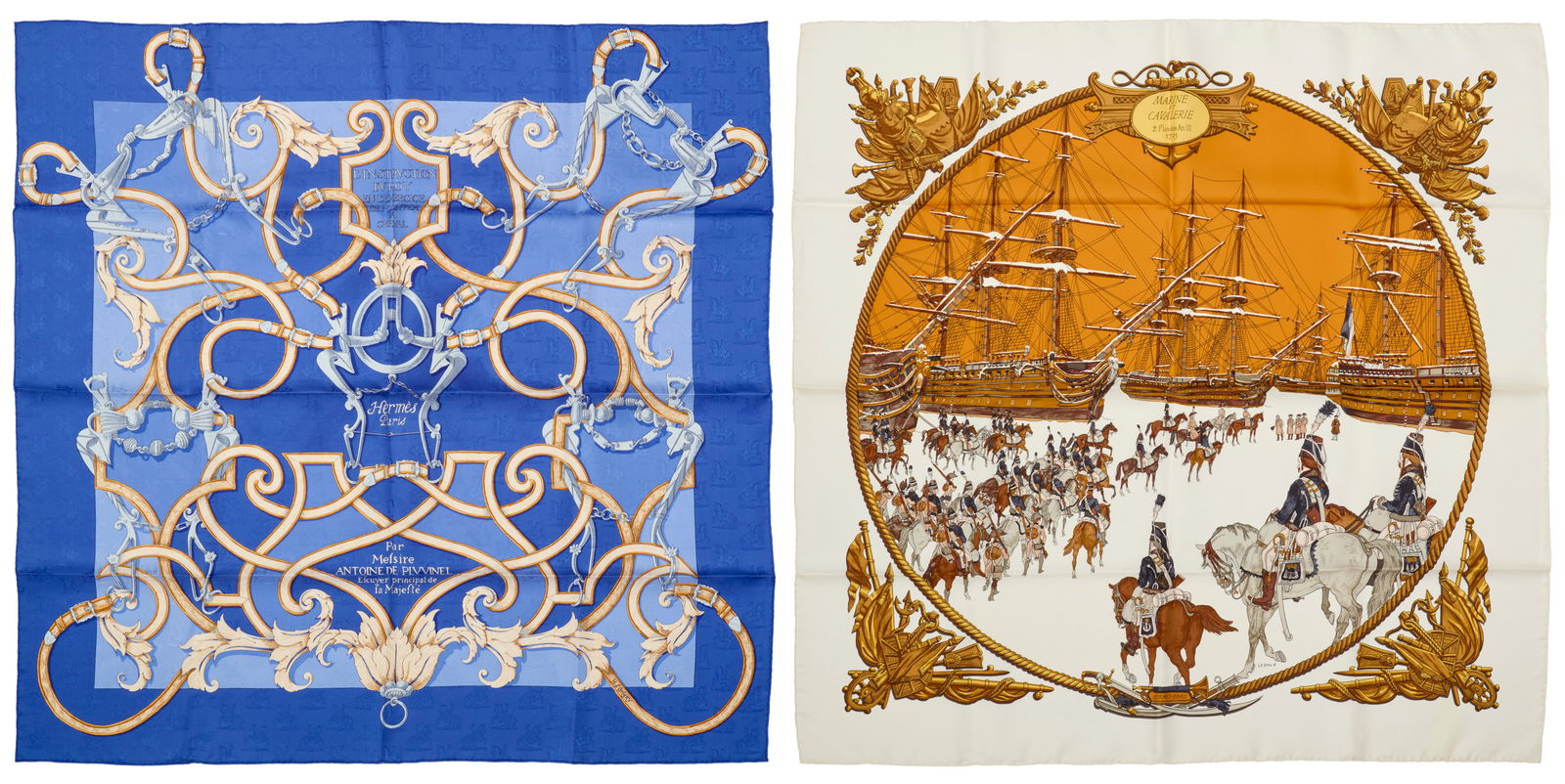 Hermes: Two Silk Scarves 90 (1 of 3)