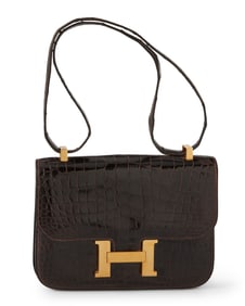 Hermes: A Vintage Cocoan Novae Crocodile Constance 24 Bag