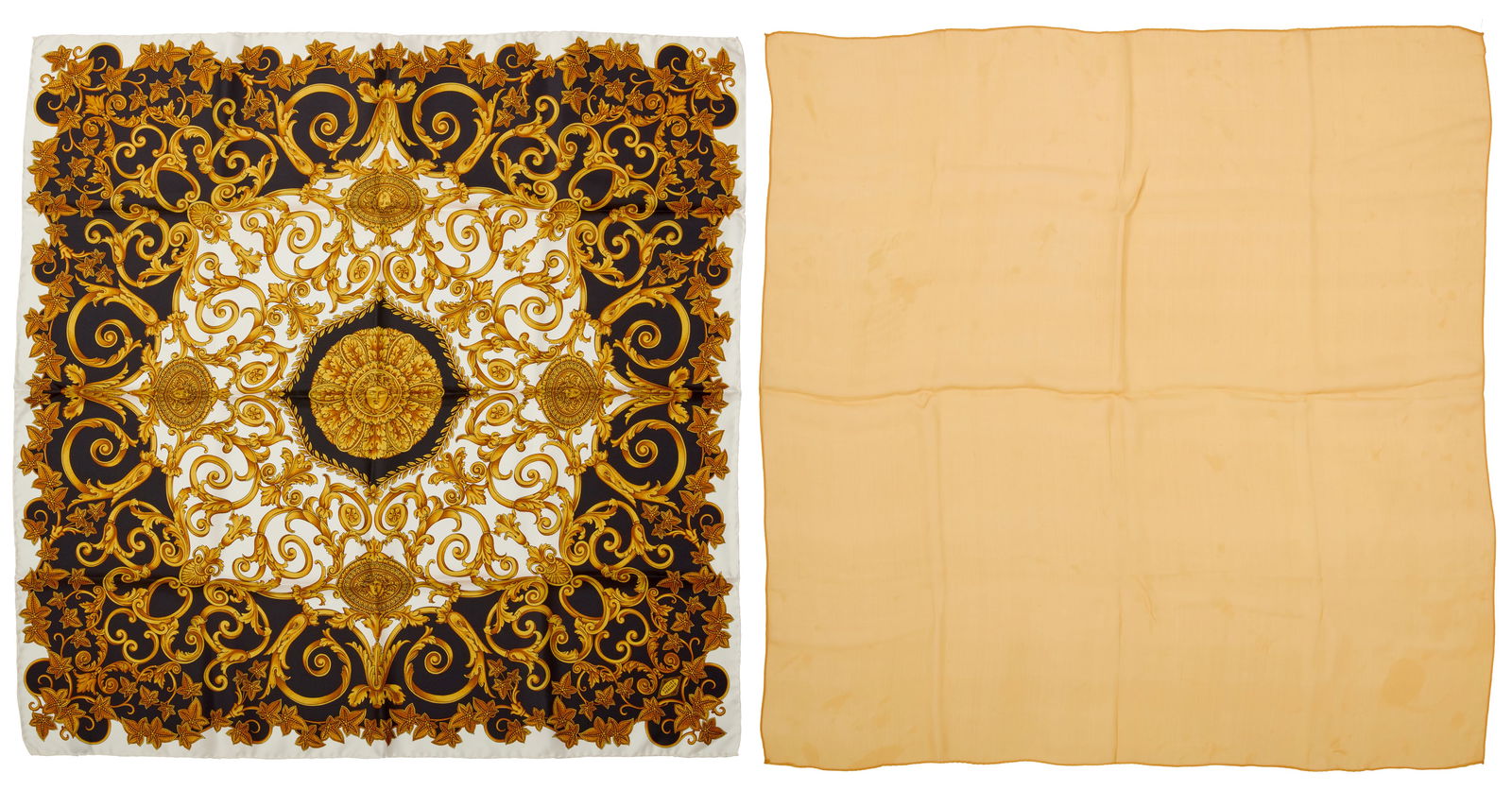 Two Silk Scarves Including Versace (1 of 3)