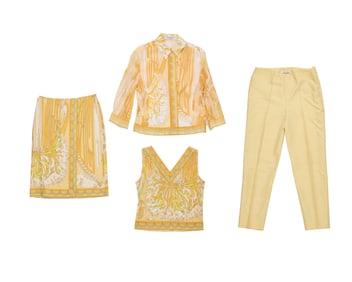 Emilio Pucci: A Vintage Ladies' Ensemble in Pale Yellow