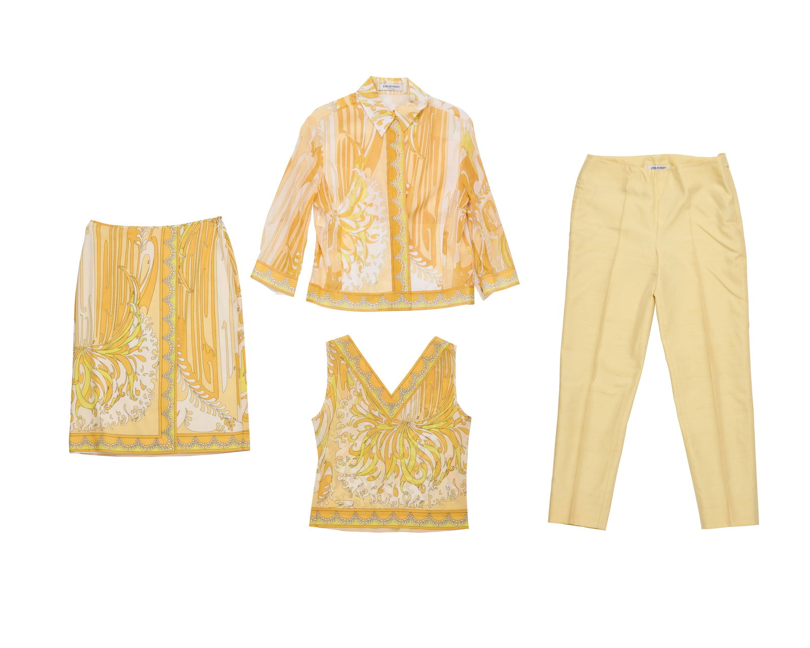 Emilio Pucci: A Vintage Ladies' Ensemble in Pale Yellow (1 of 5)