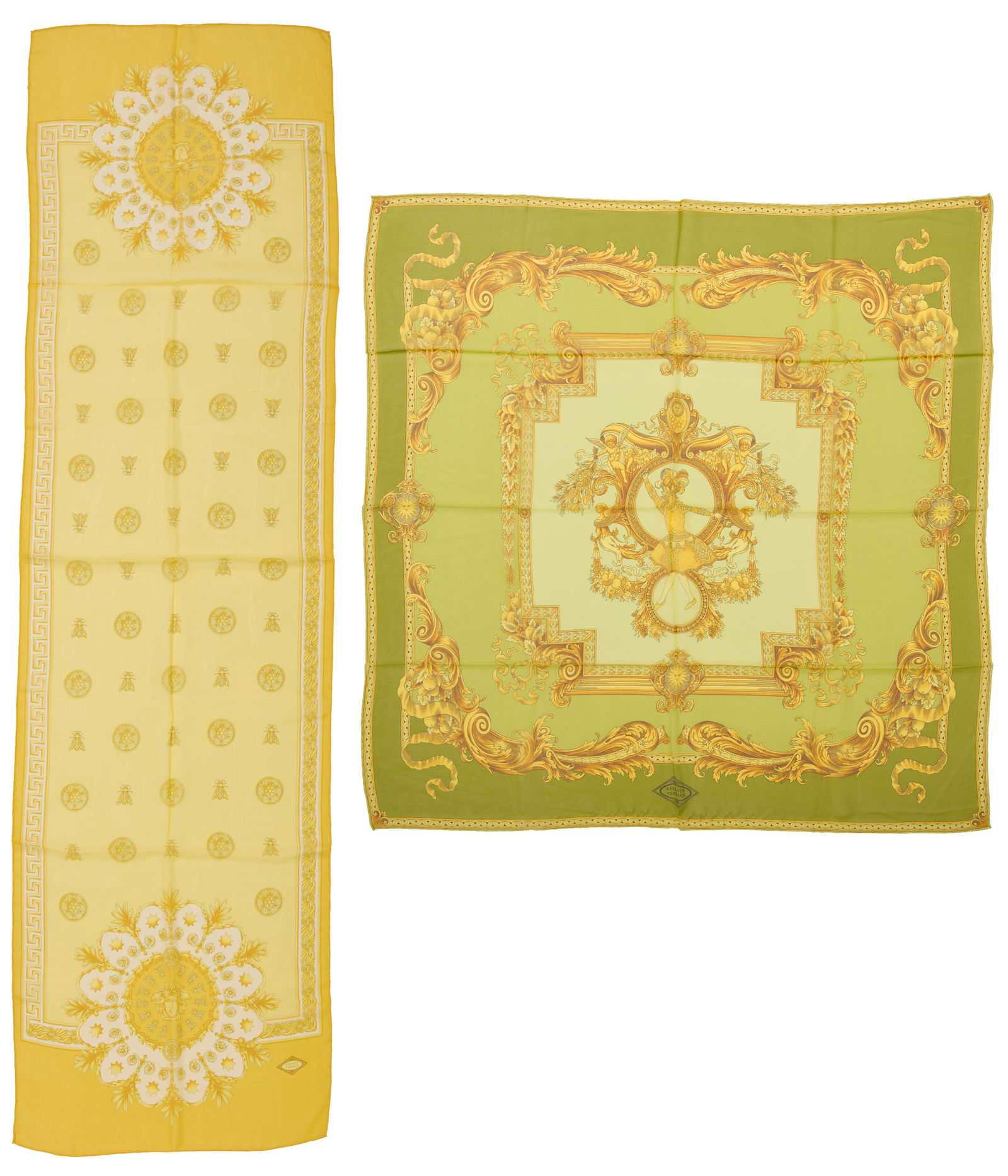 Versace: Two Silk Scarves (1 of 5)