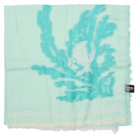 CHANEL: A Sea-themed Cashmere/Silk Scarf Wrap