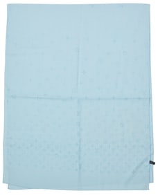 Louis Vuitton: A Light Blue Monogram Silk Scarf
