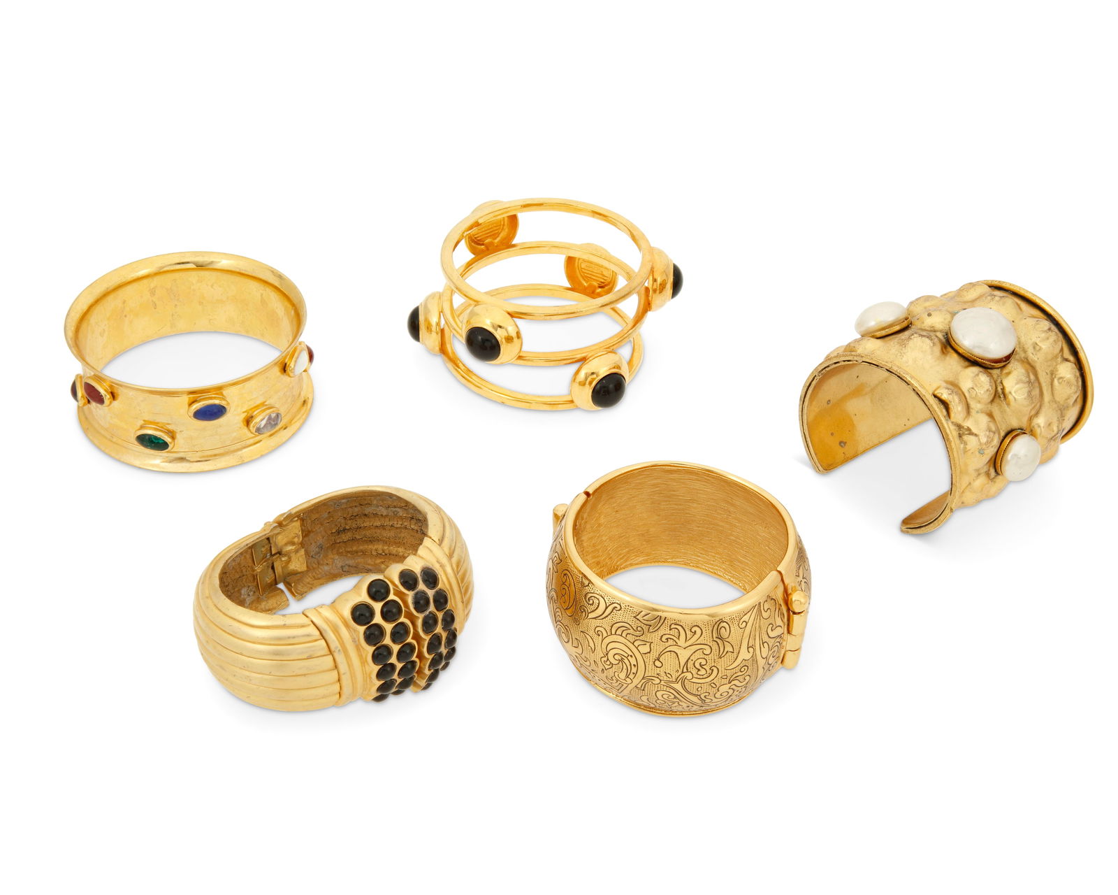 A Group of Costume Jewelry including Yves Saint Laurent (1 of 2)