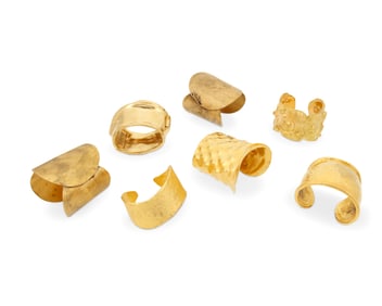 A Group of Vintage Designer Bracelets including Yves Saint Laurent
