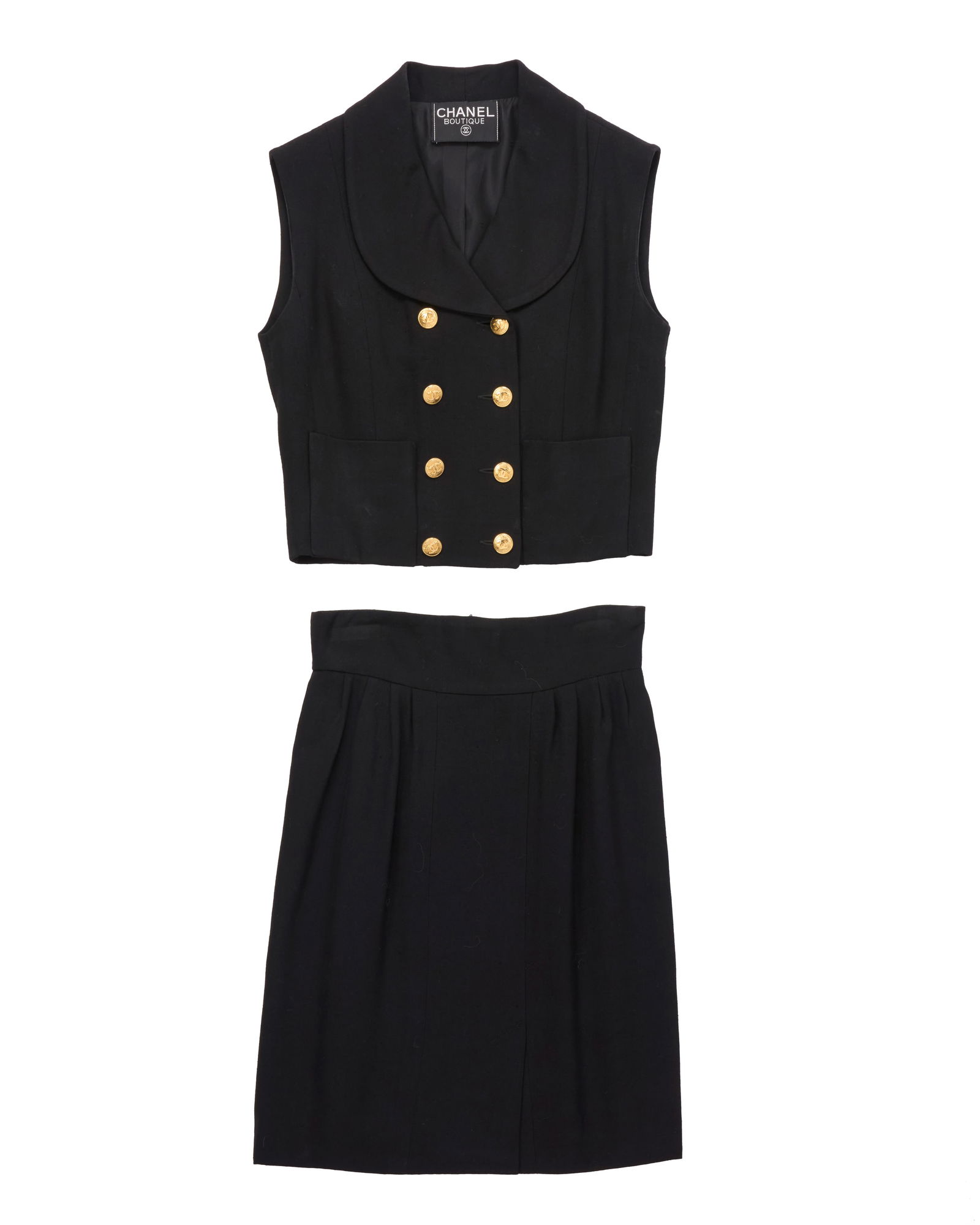 CHANEL: A Vintage Black Skirt Suit (1 of 3)