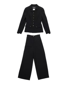 CHANEL: A Vintage Boutique Assembled Black Pant Suit