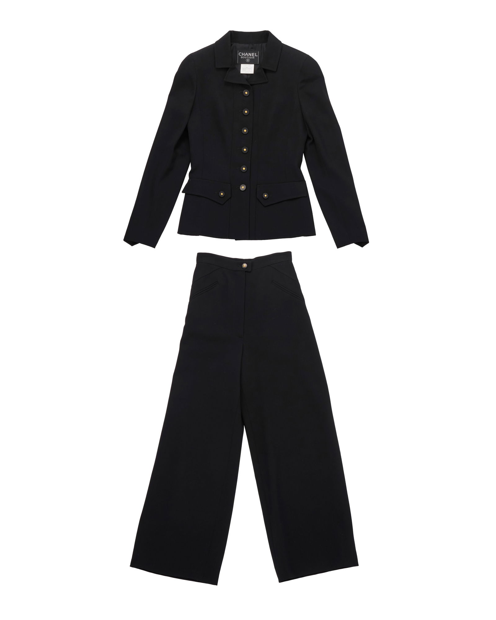 CHANEL: A Vintage Boutique Assembled Black Pant Suit (1 of 5)