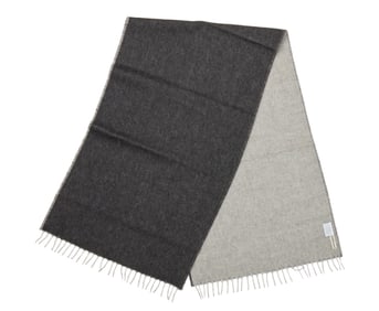 Hermes: A Two-tone Cashmere Twill Scarf