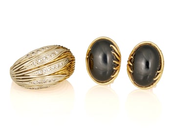 A Group of Gold Jewelry