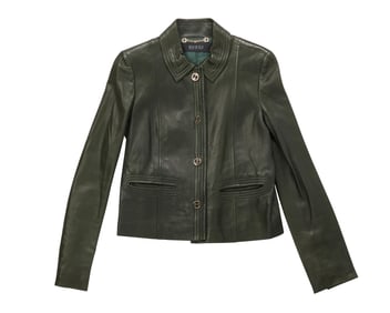 Gucci: A Vintage Green Leather Jacket